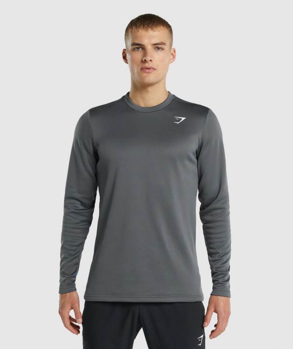 Panske Mikiny Gymshark Arrival Crew Tmavo Siva | WB9375026
